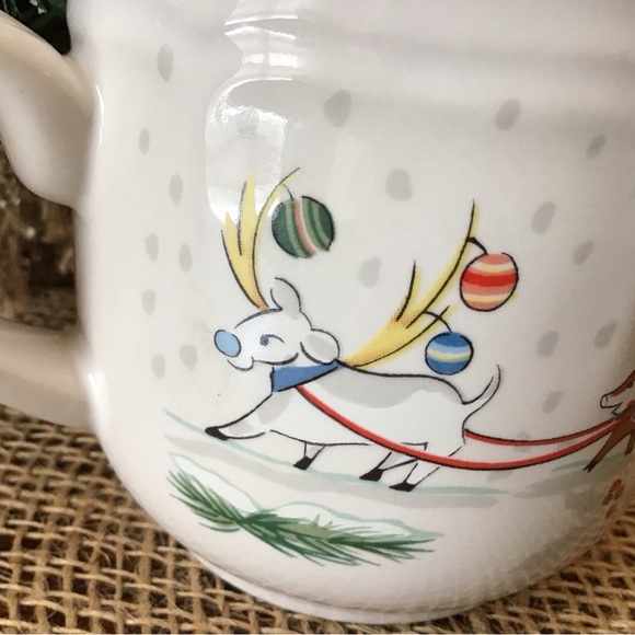 - Vintage International Tableworks Japan country stoneware Christmas cup - Picture 6 of 8